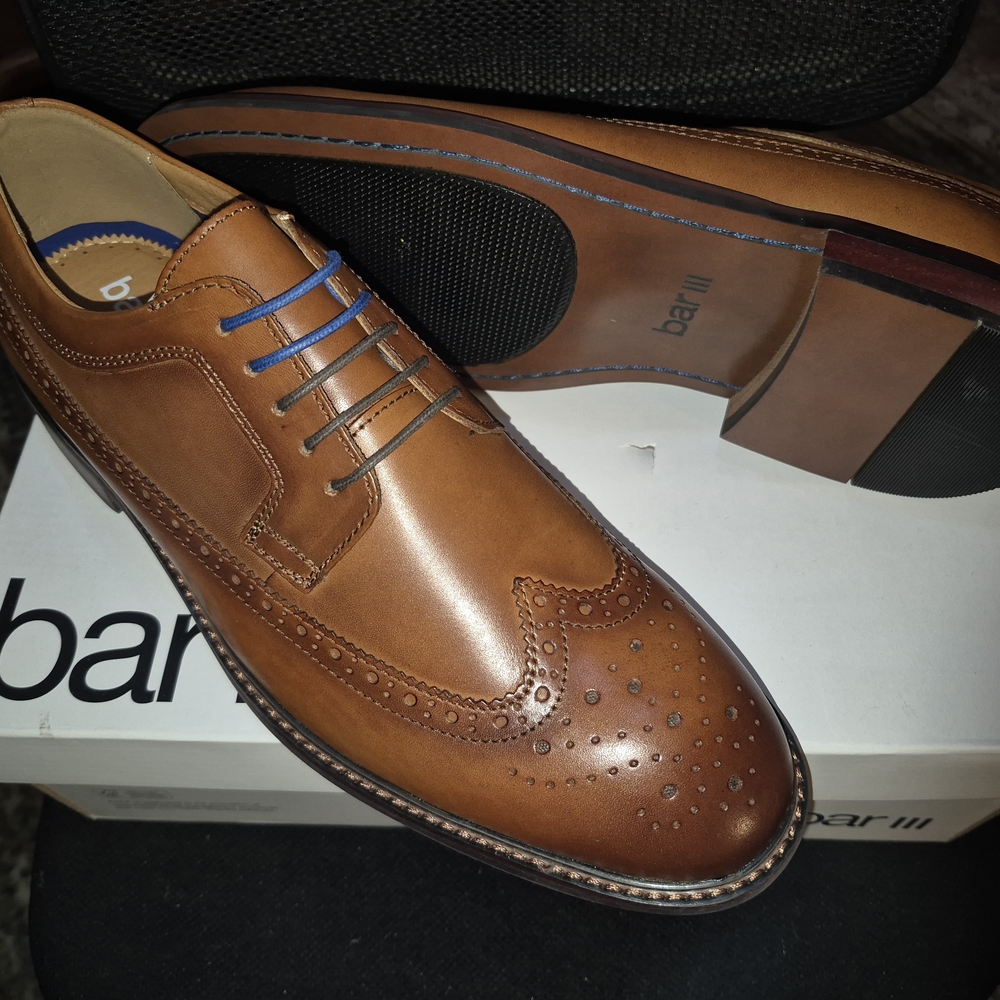Elegant Brown Leather Derby Shoes